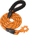 2/4/5/6FT Dog Leash, Heavy Duty Dog Rope Leash, Reflective Nylon Pet Leash with Aluminum Quick Release/Locking Tactical Frog Clip for Small Medium...