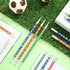 Soccer Pencils Kids Sport Pencils with Eraser Top Football Pencils Soccer Print Wooden Pencils for School Students Teachers Office Supplies Soccer...