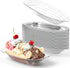 Avant Grub Super Fun, Recyclable 8oz Plastic Banana Split Boats 50 Pack. Durable, Disposable Ice Cream Sundae Dishware Bowl. Perfect Plastic Cups ...