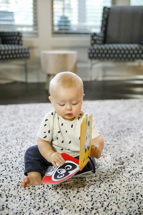 Baby Einstein Flip For Art High Contrast Floor Activity Mirror with Take Along Cards, Tummy Time Play, Newborn+...