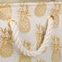 DII Polyester Storage Bin, Gold Metallic Collection Collapsible with Handles, Medium, Pineapple...