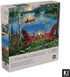 550 Piece Puzzle for Adults Adirondack Chairs and FIRE by J. Charles 24X18 Country Life Jigsaw from KI Puzzles,02633-SB...
