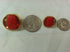 11 Polished Gold/Red Buttons Sets ~ Plated...