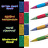 Pentel Krazy Pop Iridescent Gel Pen, (1.0mm) Bold line, Green & Metallic Red Ink (K91-DBD)...