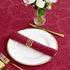 maxmill Jacquard Cloth Napkin 20 x 20 Inch Damask Pattern Solid Washable Polyester Dinner Napkins Set of 4 Pieces with Hemmed Edges for Family Hol...