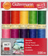 Gutermann Sew-All Colorful Set 100% Polyester Thread Set 10 x 100m Reels...