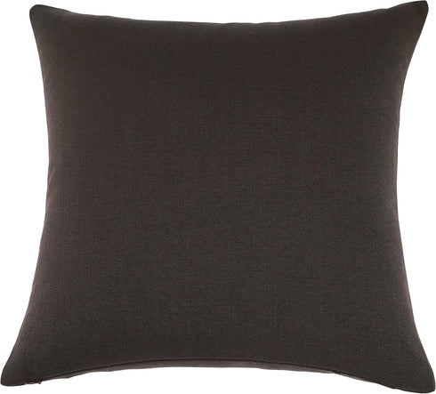 Mixhug Decorative Linen Throw Pillow Covers, Farmhouse Cushion Covers for Couch and Bed, Coffee Brown, 18 x 18 Inches, Set of 2...