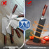 XYJ 3pcs/set Safety Knife Sheath Sleeves,Universal Knife Edge Guards For 10'' Kitchen Knife,Black ABS Knife Cover Case,Blade Guard Protectors,Chef...