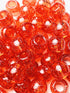 Metallic Color 12 MM Plastic Beads For Braid Hair 240 Pieces In One Pack (Pack of 1, GLITTER RED)...