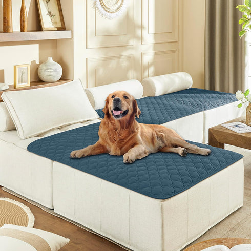 gogobunny 100% Double-Sided Waterproof Dog Bed Cover Pet Blanket Sofa Couch Furniture Protector for Puppy Large Dog Cat, Reversible (40x50 Inch (P...