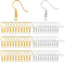 Bylion 400 Pieces Stainless Steel Earring Hooks, Fish Hooks Ear Wires French Wire Hooks, Coil and Ball Style Nickel-Free Ear Wires for Jewelry Mak...