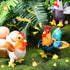 6 Pieces Mini Plush Furry Animal Toys Soft Plush Horse Pig Cattle Rabbit Dog Sheep Hen Doll Stuffed Plush Animals for People Over 3+(Chicken and R...