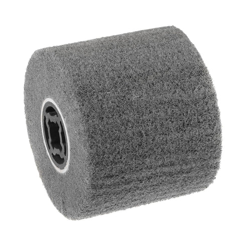 uxcell 120mmx100mm Non-Woven Polishing Burnishing Wheel Nylon Wire Drawing Abrasive Flap Wheel 600 Grit for Stainless Steel Copper Metal...