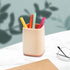 Pencil Holder, Makeup Brush Holder Desktop Organizer Storage Case Scandinavian Design for School Home Office Supplies (Pink)...