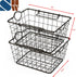Simple Houseware 2 Pack Stackable Single Wire Basket, (11.5 x 15 x 7.5 in)...