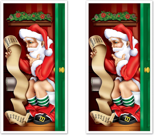Beistle Santa Restroom Door Cover Pack of 2...