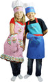 MÜkitchen Kids Apron Set | Oven Mitt, Chef’s Hat and 24" Kids Cooking Apron for the Kitchen, Chef Costumes and Crafts | 100% Cotton | Extra Long T...