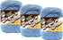 Bulk Buy: Lily Sugar 'n Cream Solids 100% Cotton Yarn (3-Pack) (Light Blue #0026)...