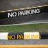 Qilery 2 Pcs Reserved Reusable Pavement Letter Stencil No Parking 4 x 26'' Parking Lot Stencil Recycled Cardboard Floor Stencil Pavement Marking S...