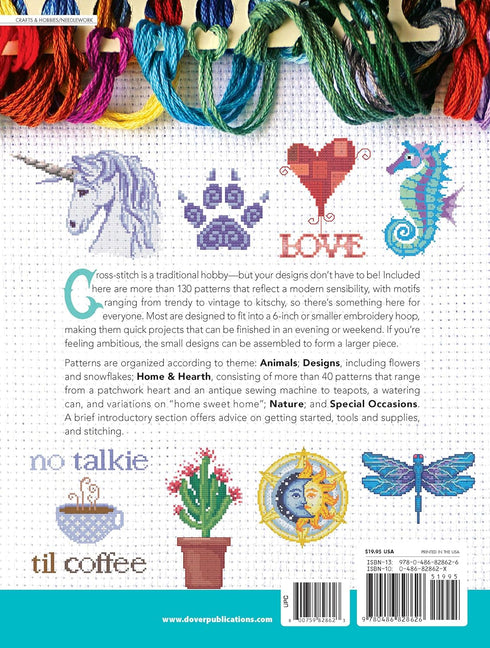 Whimsical Cross-Stitch: More Than 130 Designs from Trendy to Traditional (Dover Crafts: Embroidery & Needlepoint)...