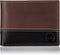 Timberland mens Leather Passcase Trifold Wallet Hybrid, Brown/Black, One Size...
