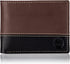 Timberland mens Leather Passcase Trifold Wallet Hybrid, Brown/Black, One Size...