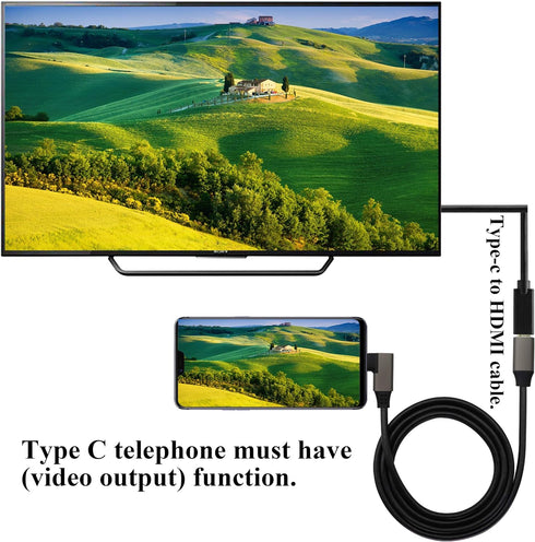 90 Degree Type C 3.1 Extension Cable 4K@60Hz Right&Left Angle Type C 3.1 USB Male to Male Connector Cable Supports Charging,Data,Audio,Video Cable...