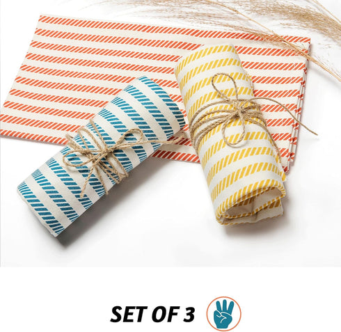 Folkulture Christmas Kitchen Towels and Dishcloths Set with Hanging Loop, Set of 3 Flour Sack Dish Towels and Dish Cloths for Drying Dishes, 100% ...