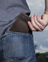 Timberland Men's Canvas & Leather Trifold Wallet, Dark Earth, One Size...