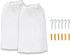Simple Houseware 2 Pack Stuffed Animal Toy Hammock Net, Corner Wall Storage for Kids Room, White...