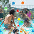 50 PCS Reusable Water Balloon, Water Balls Splash Balls Water Soaker Balls Bulk with Bag Soft Cotton Beach Balls Pool Water Toys Kids Adult Outdoo...
