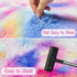 2x3 ft Small Throw Rugs Furry, Non Slip Mini Area Rug, Fluffy Tie-Dyed Rainbow Carpet,for Bedroom Door Entryway Indoor Inside Front Entrance Dog M...