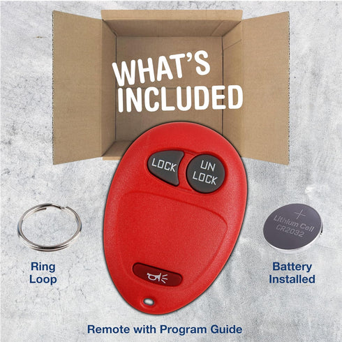 KeylessOption Key Fob Replacement for 2001 2002 2003 2004 2005 2006 2007 2008 2009 2010 2011 2012 Chevrolet Colorado Hummer GMC Canyon Pontiac Isu...