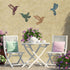 Teling 4 Pcs Metal Hummingbird Wall Art Metal Dragonfly Wall Decor for Modern Farmhouse Rustic Home Living Room Bedroom Kitchen Patio Indoor Outdo...