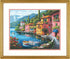 Dimensions 70-35285 Gold Collection Seaside Summer Village Advanced Counted Cross Stitch Kit, 16 Cnt. Light Blue Aida, 15" x 12"...