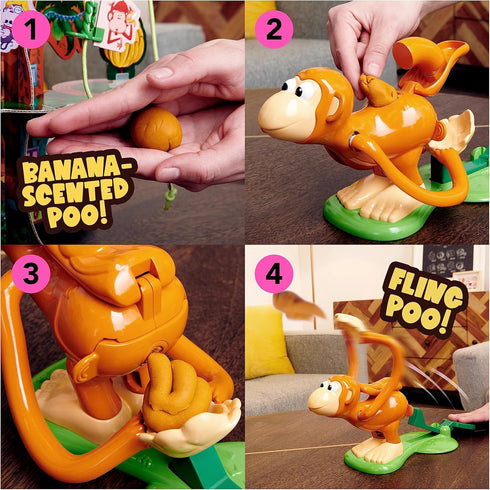 Monkey See Monkey Poo Game for Kids with Banana-Scented Fake Poop, Fun Games | Sensory Toys | Family Games | Funny Gifts, for Preschoolers Ages 4+...