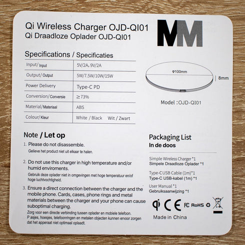 MMOBIEL Wireless Charger 15W Qi Charging - Wireless Charging Pad Compatible with iPhone and Samsung Charging Pad Also Compatible with AirPods and ...