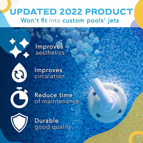 Danmar Directional Pool Skimmer Jet Return Nozzle, Fit Most Swimming Pools Hydrostream Return Inlets, Less Skimmer Net Maintenance, Pool Cleaner, ...