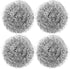 4pcs Wire Ball Pot Brush Stainless Steel, Reusable Cleaning Brush for Kitchen Cleaning Pots and Bowls, Wire Brush for Cleaning Dishes, Pans, Pots,...
