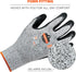 Ergodyne unisex adult Cut Resistant Work Gloves, A3, Surfaces, ANSI A3 Sandy Nitrile Coated Palms for Optimal Grip with Rough Surfaces 13g, Gray, ...