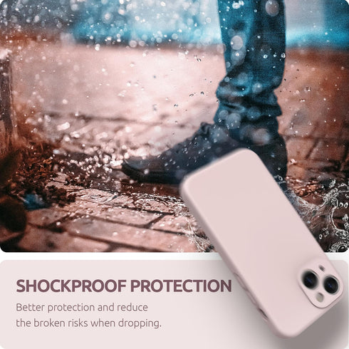 SURPHY Compatible with iPhone 13 Mini Case with Screen Protector, (Camera Protection + Soft Microfiber Lining) Liquid Silicone Phone Case 5.4 inch...