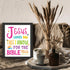 Posterizer 1 pcs-Jesus Loves Me Bible Verse-Religious Posters-Kids Room Art-Gifts for Christians-decor for nursery toddlers kids room- UNFRAMED Wa...