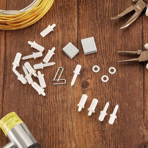 Jetec 85 Pieces Repair Plantation Shutters Tool Set Plantation Shutter Louvers Staples Shutter Replacement Repair Pins for Windows Tools Supplies...