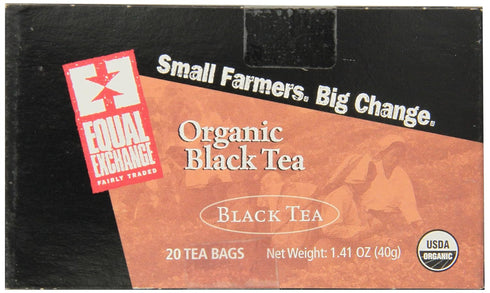 Equal Exchange Organic Black Tea, 20-Count...