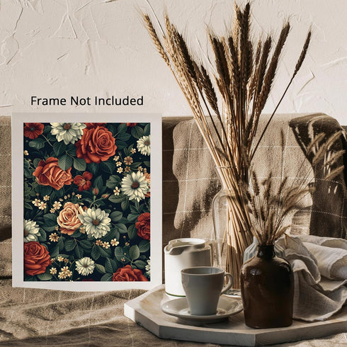 Posterizer 1 pcs-dainty natural flowers for chic neutral decor-Floral & Botanical Art-Abstract & Modern Art-Decor for Home & Office- UNFRAMED Wall...