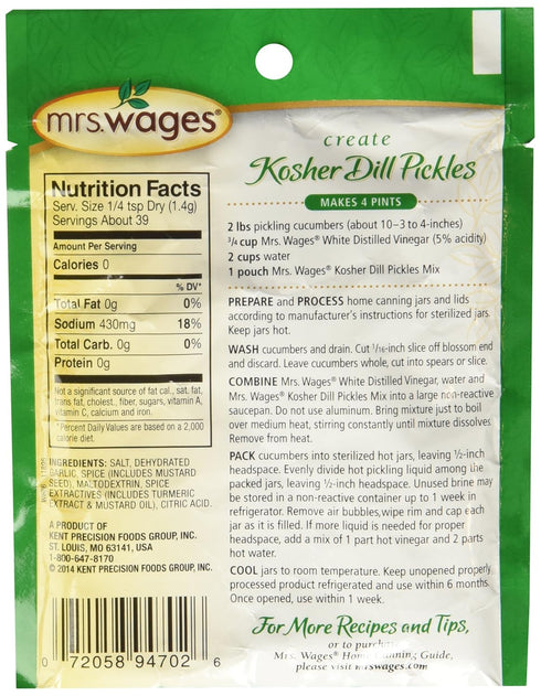 Pickle Mix Refrigerator Kosher...