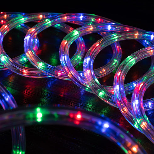 WYZworks 1116LEDs 100ft LED Outside Rope Lights, Outdoor ETL Certified Waterproof Permanent 360 Degree Light Emitting, Flexible Tube, Connectable,...