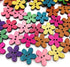 100PC Wood Sewing Buttons, Flower Buttons with 2 Holes Buttons for Sewing DIY Craft Decorative, 20mm x 19mm(6/8" x 6/8")...