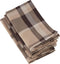 100% Cotton Plaid Design Table Napkins (Set of 4)...