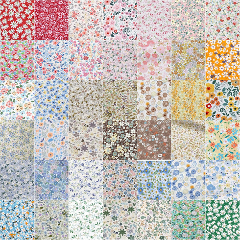 Charm Packs for Quilting 5 inch,Precut Fabric Squares 5''x5'' Quilting Cotton Fabric Bundles,42 Charm Squares for Quilts,Sewing and Other DIY Proj...